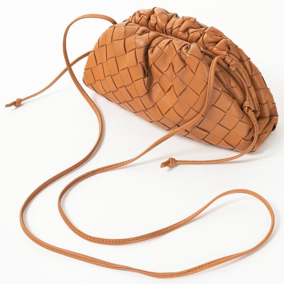 Bottega Veneta The Mini Pouch Carmel Nappa Intrecciato Crossbody - Picture 6 of 11